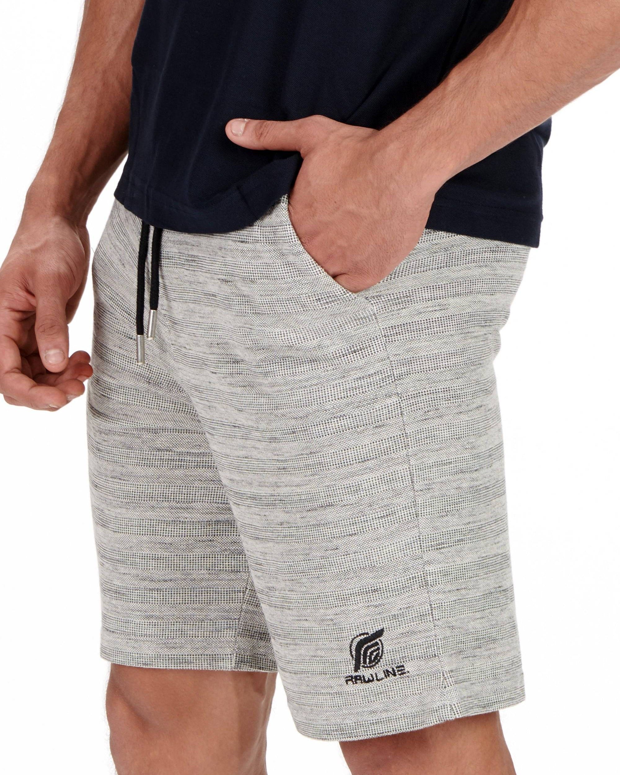 Black coal strips Knitwear(Striped) Shorts