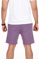 Dusty Voilet Solid Loop Knit Shorts