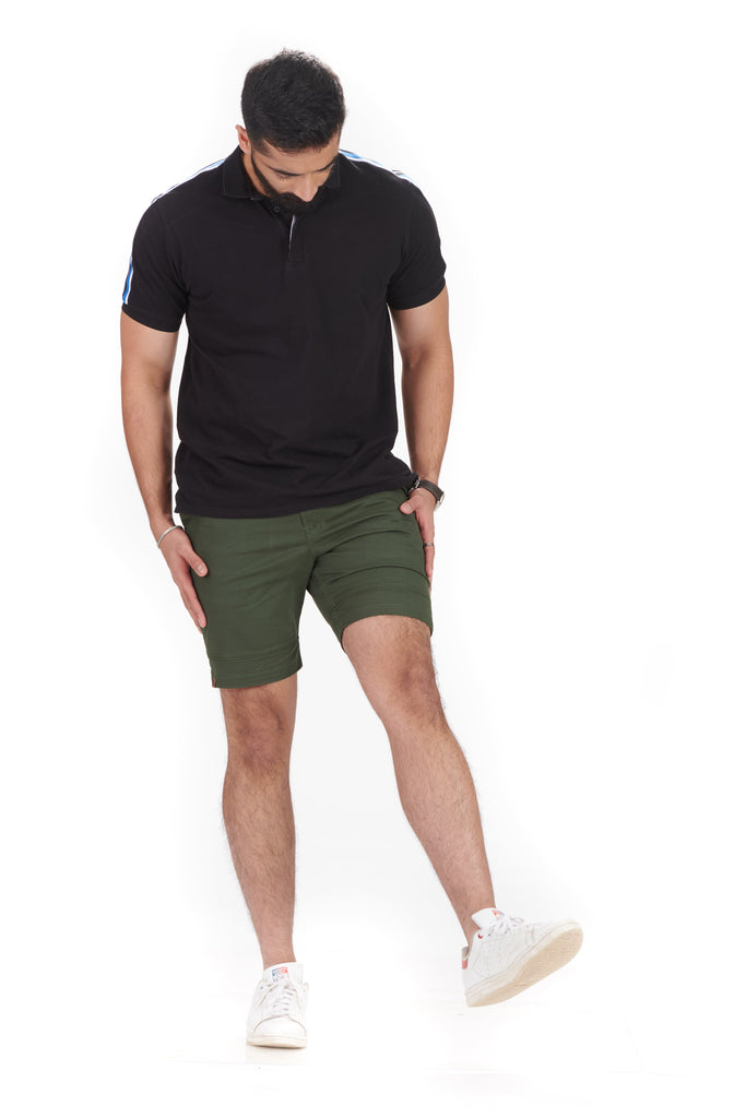 Crocodile Green Gap Twill Shorts